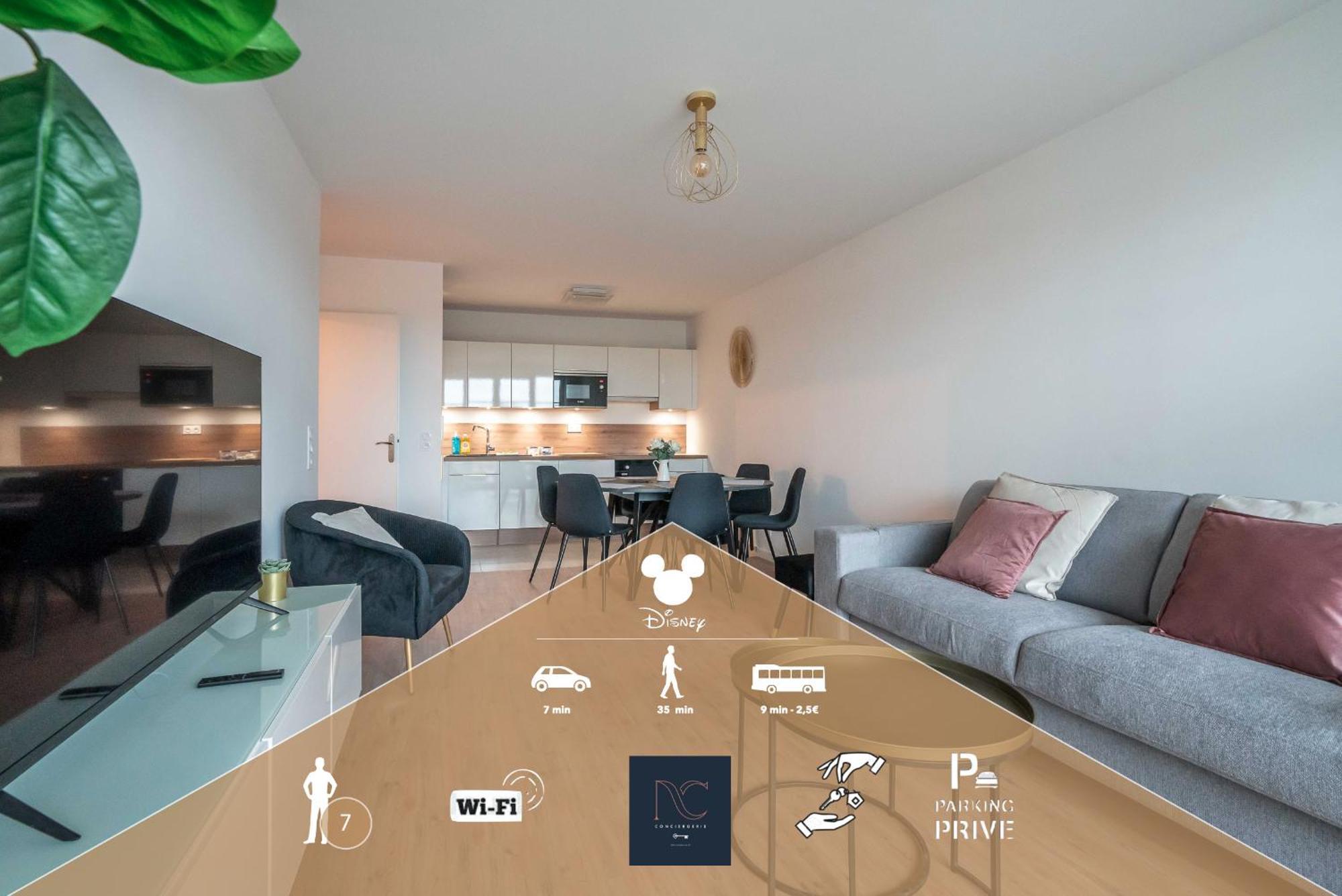 *Disneyland-Paris* 7Pers, Wifi, Netflix, Parking Serris Eksteriør billede